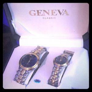 Geneva Classic His and Her Watches